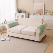 Printed Sofa Cover for Indian Sofa Set Quilted, Washable & Durable (Green Autumn)