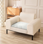 Sofa Cover Mat Autumn Pattern Chenille Fabric (Grey)