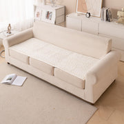 Printed Sofa Cover for Indian Sofa Set Quilted, Washable & Durable (Sandwave)