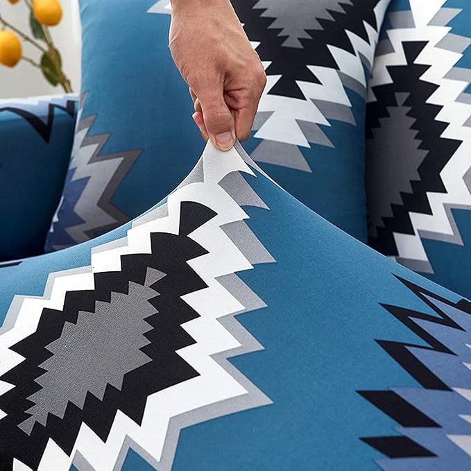Universal Sofa Cover Big Elasticity Cover (Blue Current)