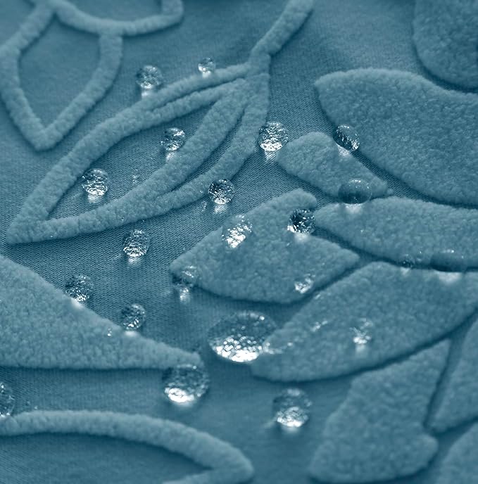 Universal Jacquard Waterproof Camellia Fabric Sofa Cover (Light Blue)