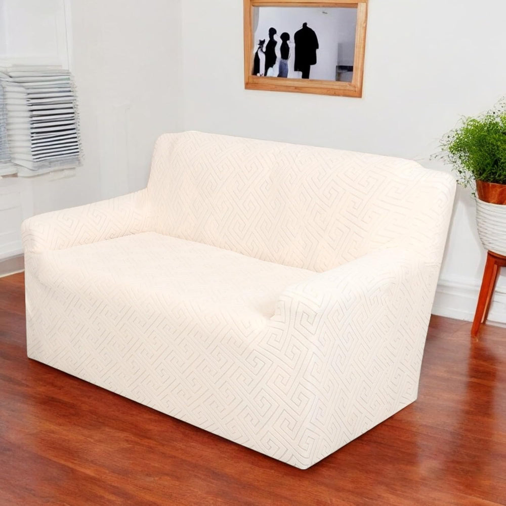 Universal Jacquard Fabric Sofa Cover-Beige
