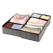 Set of 6 Foldable Storage Box Drawer Divider Organizer Basket Bins