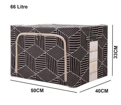 Clothing Storage Box with Steel Frame Support