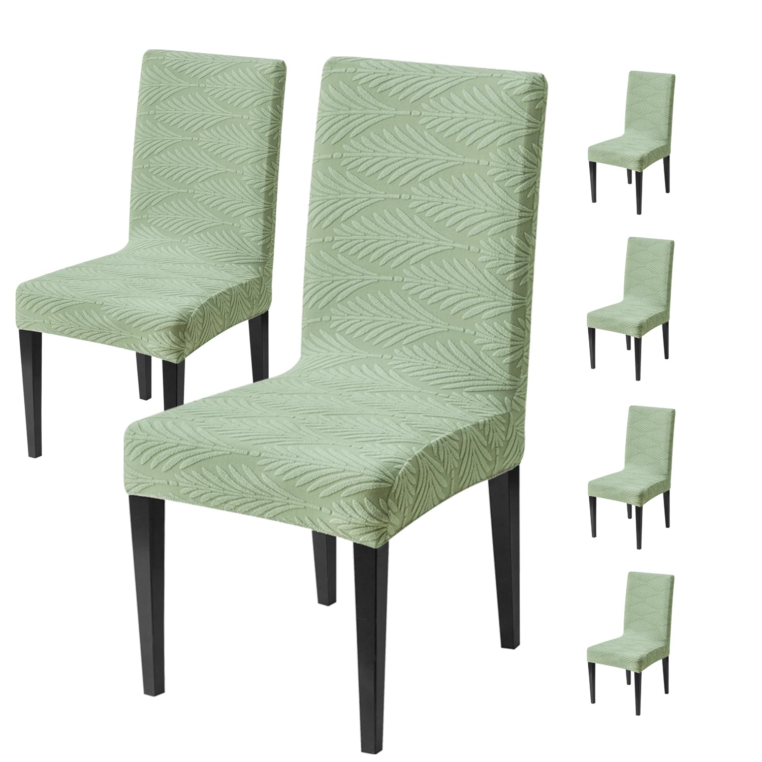 Universal Fit Modern Stretch Chair Cover – 220 GSM Jacquard Fabric (Green)