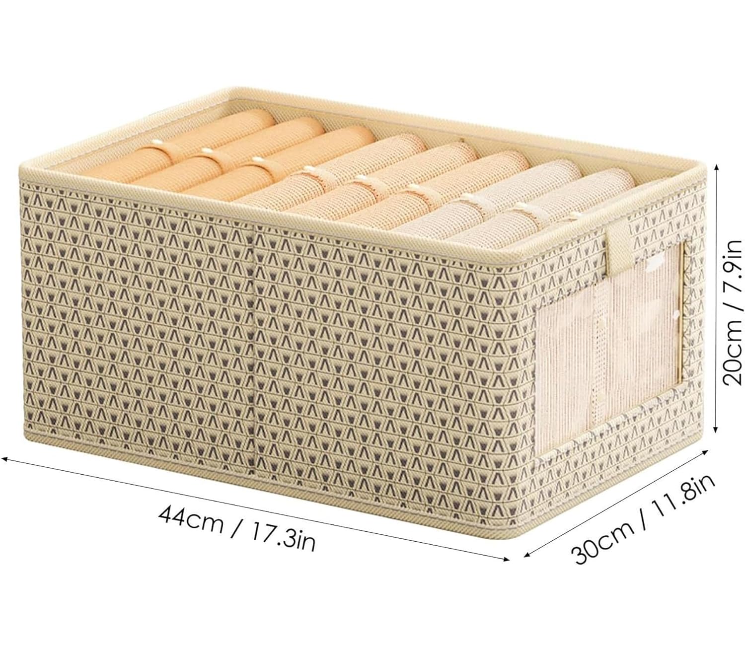 Durable and Versatile Closet Organizers-Beige Print