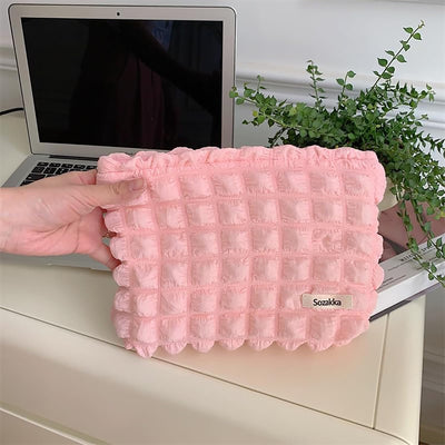 Makeup Bag Cute Makeup Bag Small Cosmetic Pouch - (Pink)