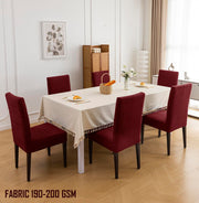 Stretchy Universal Jacquard Waterproof Chair Cover (Maroon)