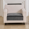 Tuxedo Luxury Chenille Sofa Mat - Grey Chenille Fabric 1 Pc
