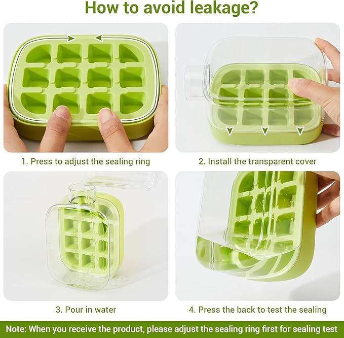 2-in-1 Ice Cube Bottle with Ice Maker Tray & Water Bottle with Lid (500ml )