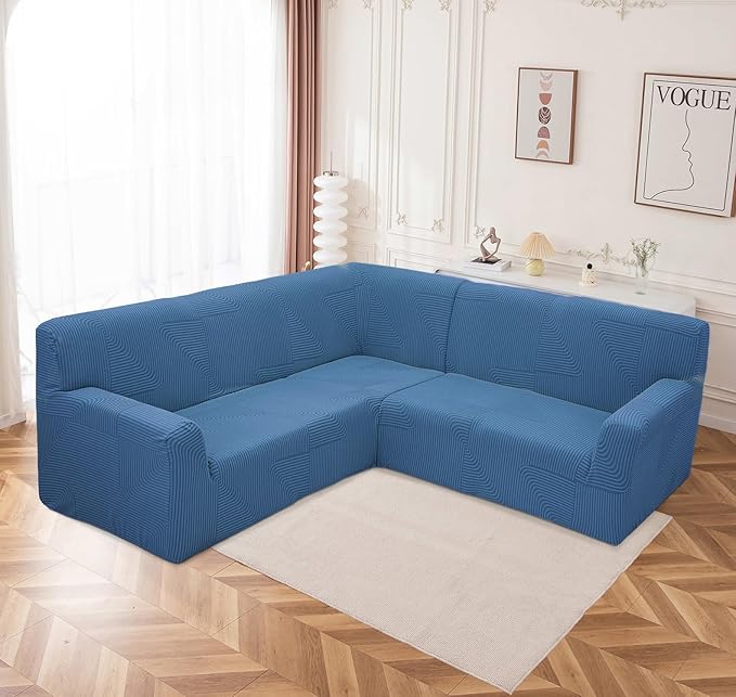 Universal Jacquard Thickened Fabric Sofa Cover (Blue)
