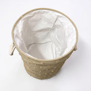Pom Pom Round Laundry Basket