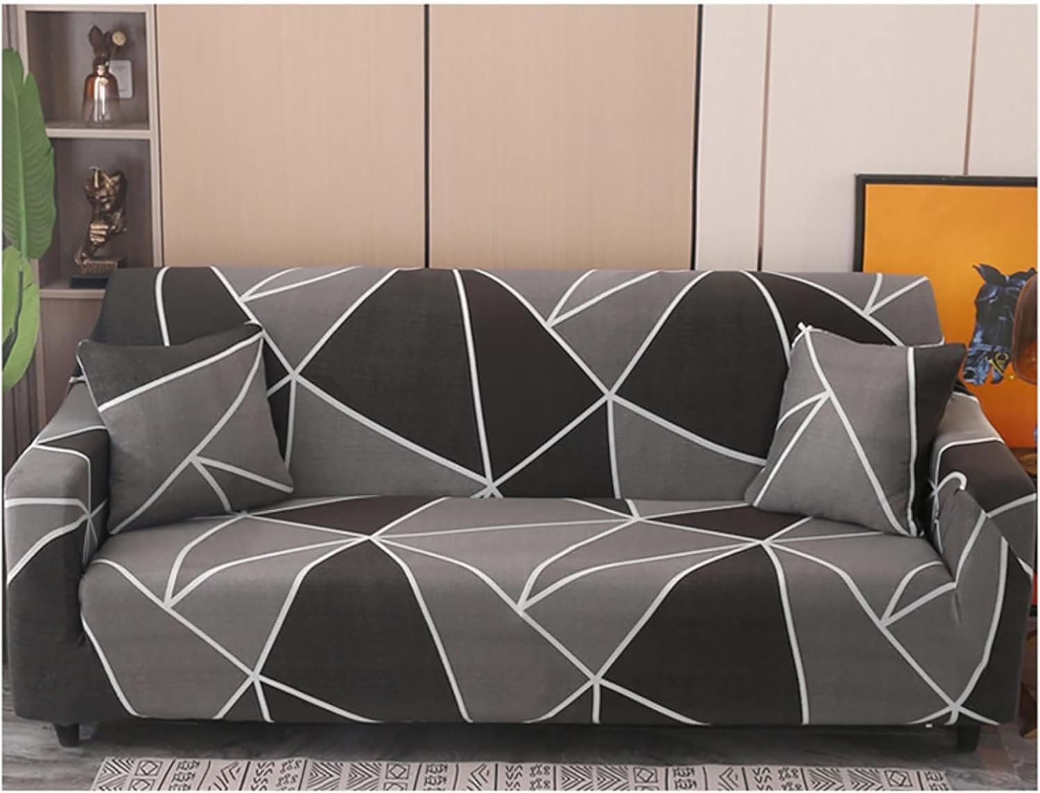 Universal Stretchable Sofa Cover-Dusky Brown