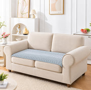 Ridge Plush Sofa Mat Floral Design - Grey