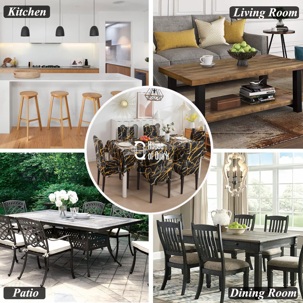 Dining Table Cover Waterproof (1 Piece Table Cover Only 140x180cm)