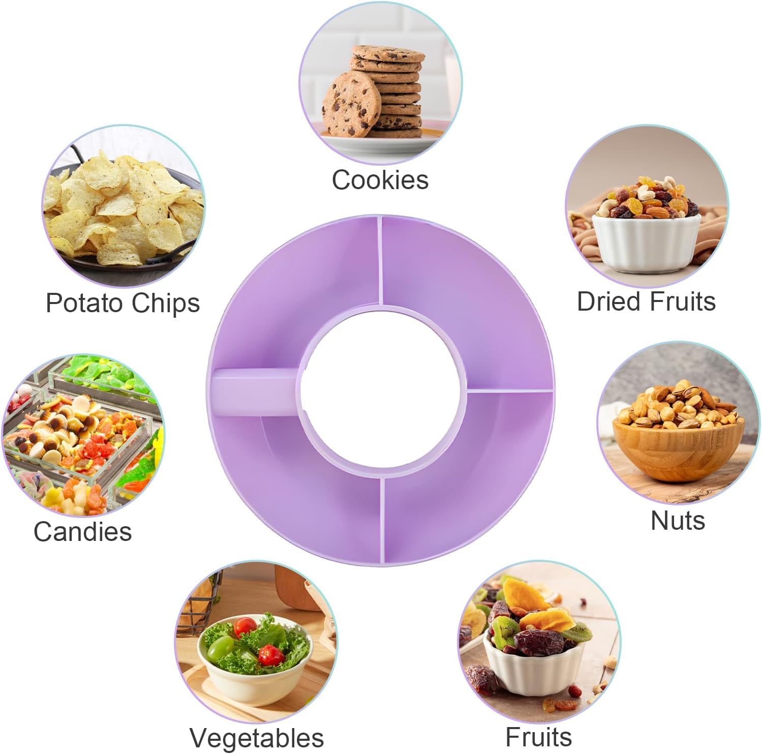 5Pcs Plastic Snack Bowl & Silicone Cup Boot Set for 40oz Tumbler with Handle( Tumbler Not Inclued)