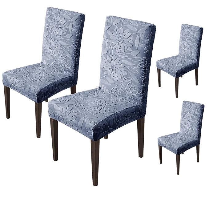 Universal Camellia Jacquard Waterproof Chair Cover (Dark Blue)