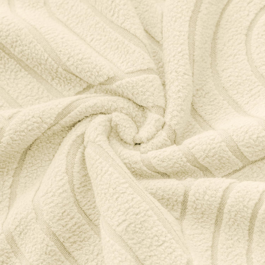 Premium Jacquard Fabric 220 GSM Sofa Cover (Beige)