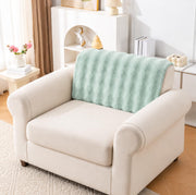 Rabbit Plush Sofa Cover Mat One Seater - Sage