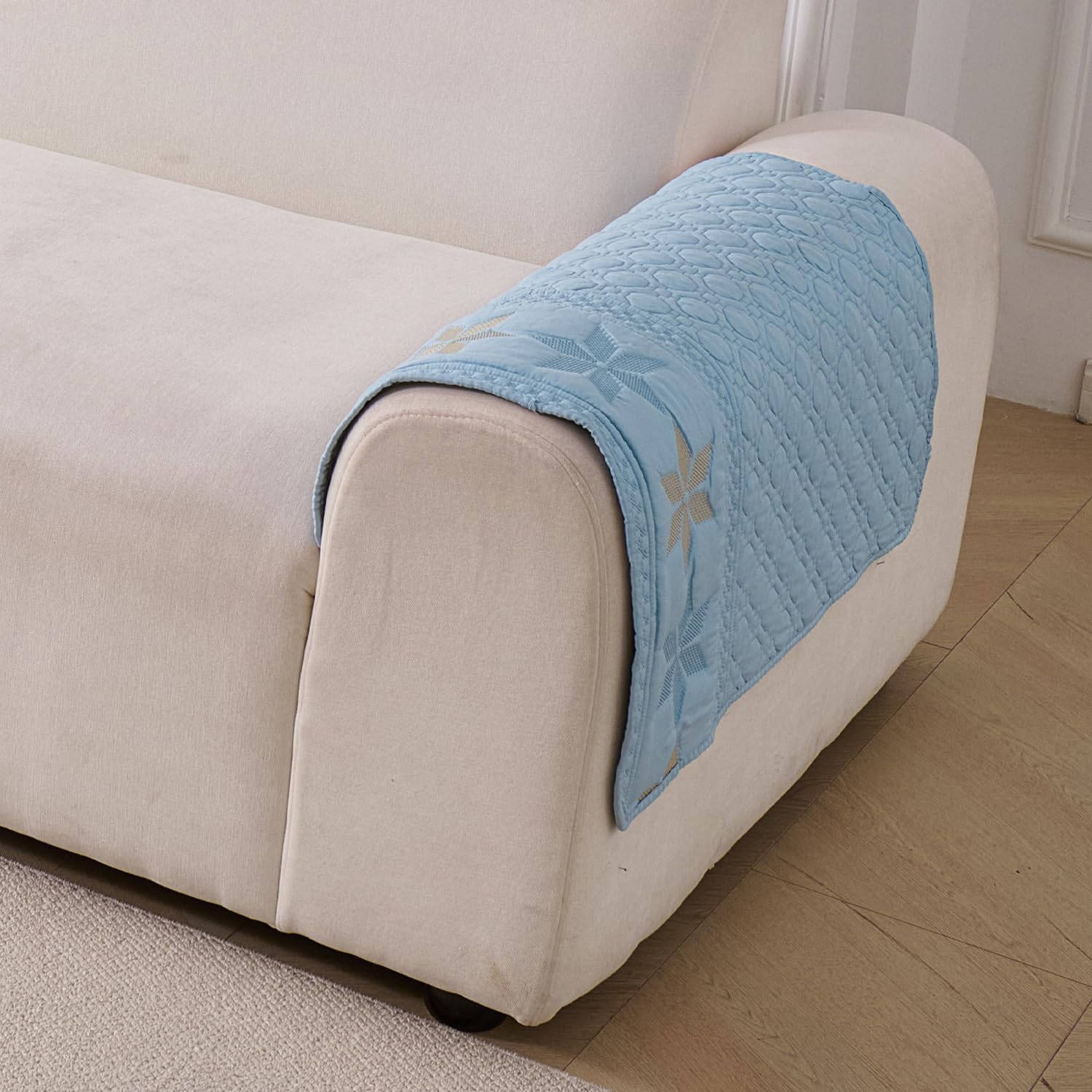 Glacier Series Quilted Sofa Cover – Soft, non-slip & washable furniture protector-Glacier