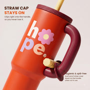 1200ml Insulated Stainless Steel Tumbler with Handle (Printed)