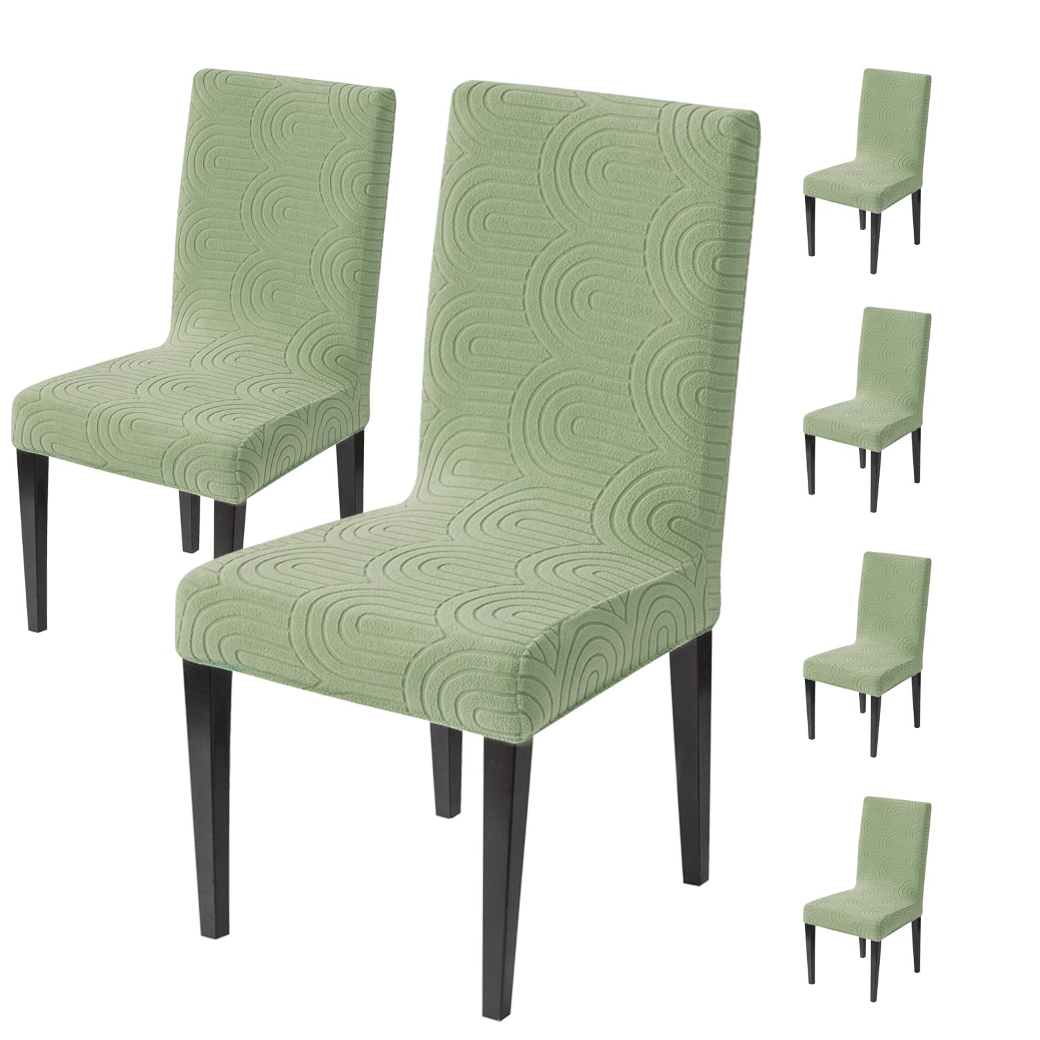 Premium Stretch Chair Cover – 220 GSM Jacquard Fabric (Green)