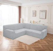 Universal Jacquard Thickened Fabric Sofa Cover (Light Grey)