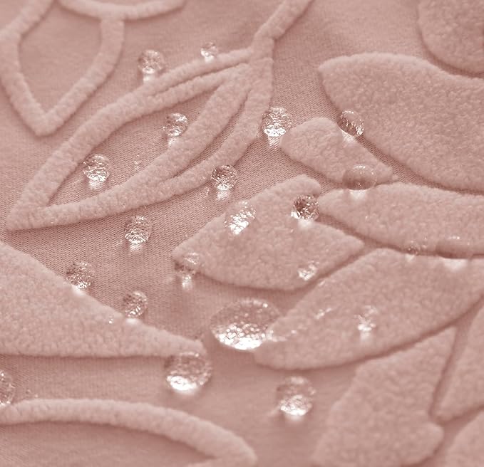 Universal Jacquard Waterproof Camellia Fabric Sofa Cover (Pink)