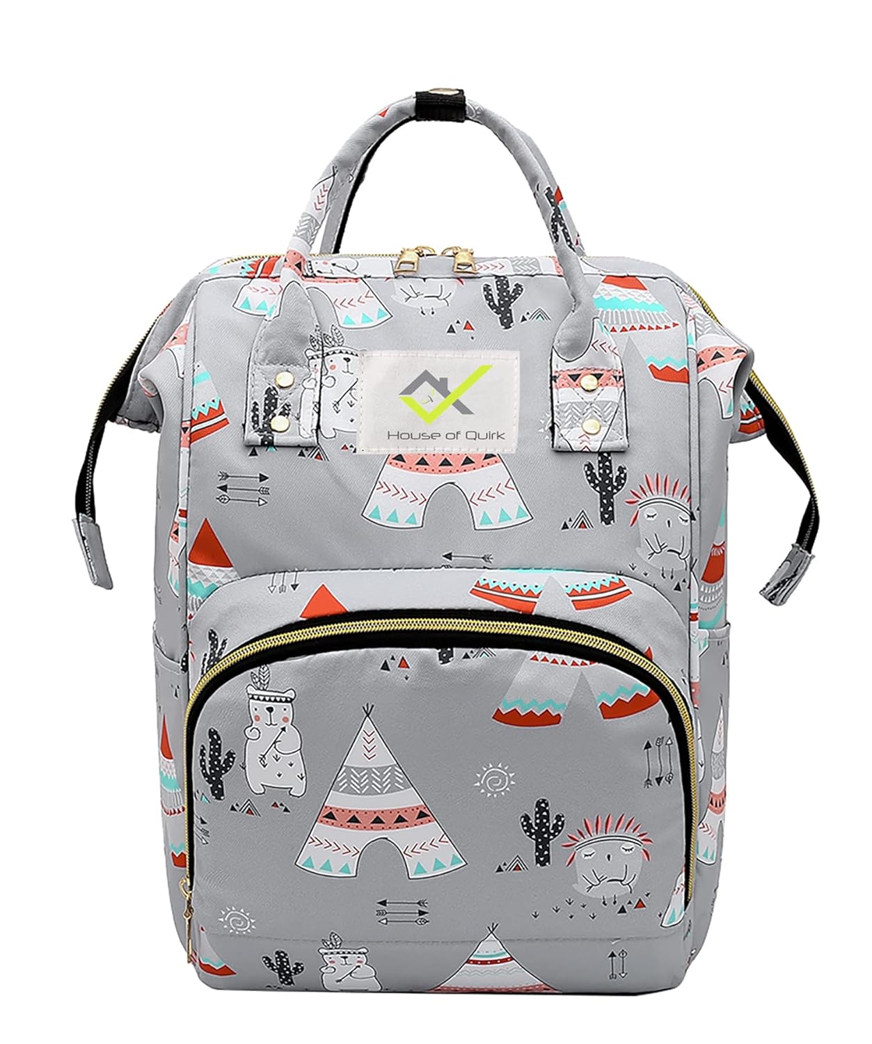 Baby Diaper Bag Maternity Standard Backpack (Grey Winter), 21 Litre