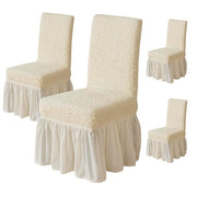 Italian Pattern 450 GSM Chair Cover (Cream)