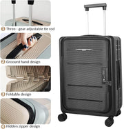 20 Inch Bauble Collapsible Suitcase Foldable Travel with Wheel