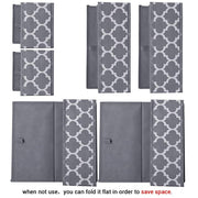 Set of 6 Foldable Storage Box Drawer Divider Organizer Basket Bins