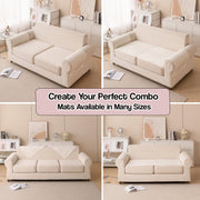 Printed Sofa Cover for Indian Sofa Set Quilted, Washable & Durable (Sandwave)