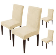 Stretchy Universal Jacquard Waterproof Sapphire Chair Cover (Beige)