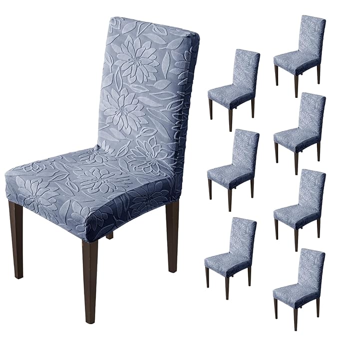 Universal Camellia Jacquard Waterproof Chair Cover (Dark Blue)