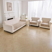 Medina Luxury Sofa Mat Beige Premium Chenille Fabric