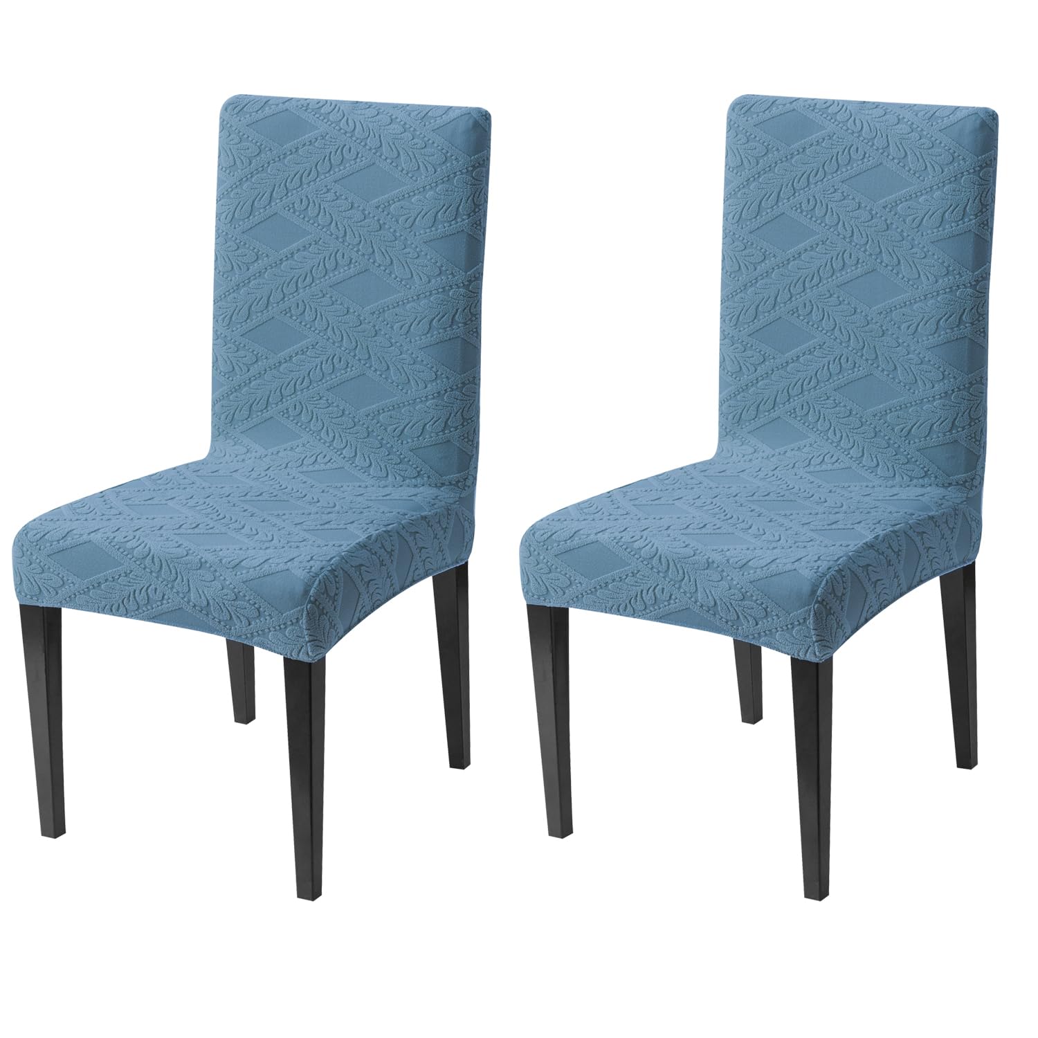 Stretchable Jacquard Chair Cover – 220 GSM-Light Blue