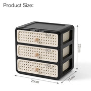 Drawer Storage Box for Cosmetics - Black