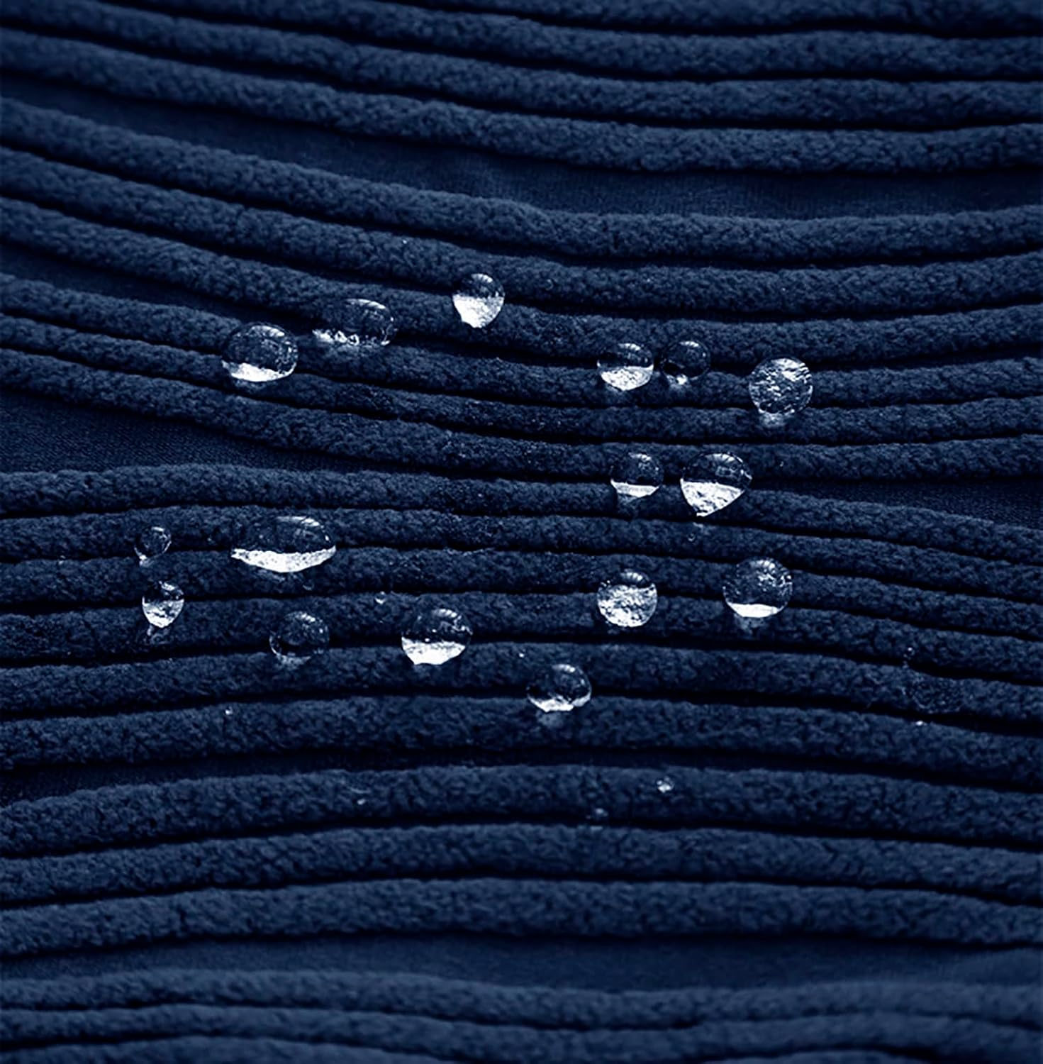 Stretchy Universal Jacquard Waterproof Chair Cover (Navy Blue)