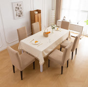 Elastic Jacquard Chair Cover Stretch Removable (Khaki)