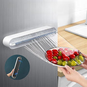 Magnetic Plastic Wrap Dispenser with Paper Towel Holder