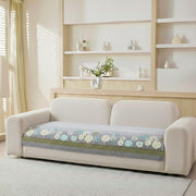 Moontree Series Chenille Jacquard Couch Cover – Quilted Non-Slip Washable Sofa Slipcover (Grey)