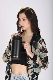 1500ML Mug Tumbler with Handle and Straw Lid