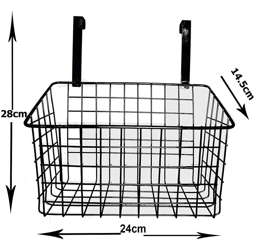 Over Door Hanging Storage Baskets – No-Drill Kitchen & Bathroom Organizer