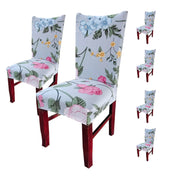 Elastic Chair Cover Stretch Removable Washable (Grey Rose)