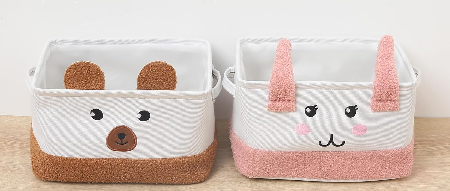 Collapsible Rectangle Storage Baskets Cute Kids Toys Storage