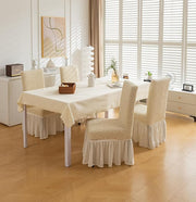 Italian Pattern 450 GSM Chair Cover (Cream)
