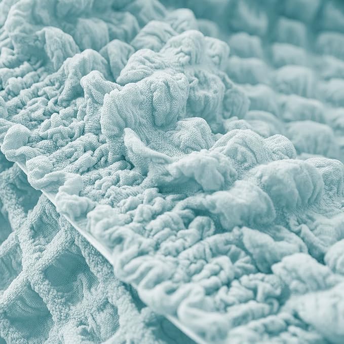 Stretch Bubble Sofa Slipcover (Sky Blue)