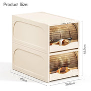 DIY Shoe Rack with Sliding Doors - Cream