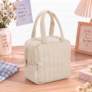 Striped Design Soft Insulated Lunch Bag